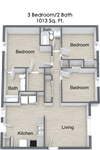 3 Bedroom Floor Plan